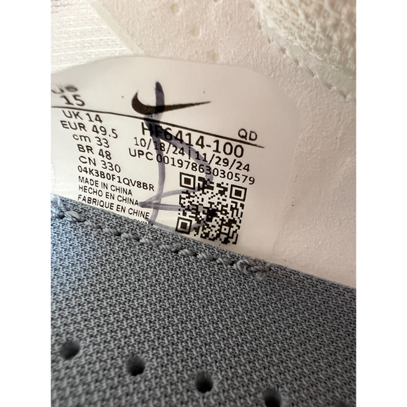 Nike ZoomX Vaporfly Next% 4 White Men Size 15 HF6414 100 New - Picture 3 of 16